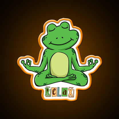 Frog Yoga Led Neon Sign For Wellness Space Rgb Color