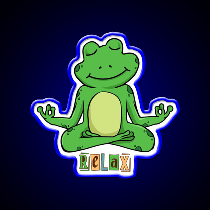Frog Yoga Led Neon Sign For Wellness Space Rgb Color - Shineneon