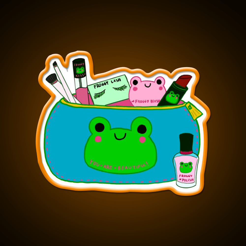 Froggy Makeup Nail Salon Led Neon Sign Rgb Color - Shineneon