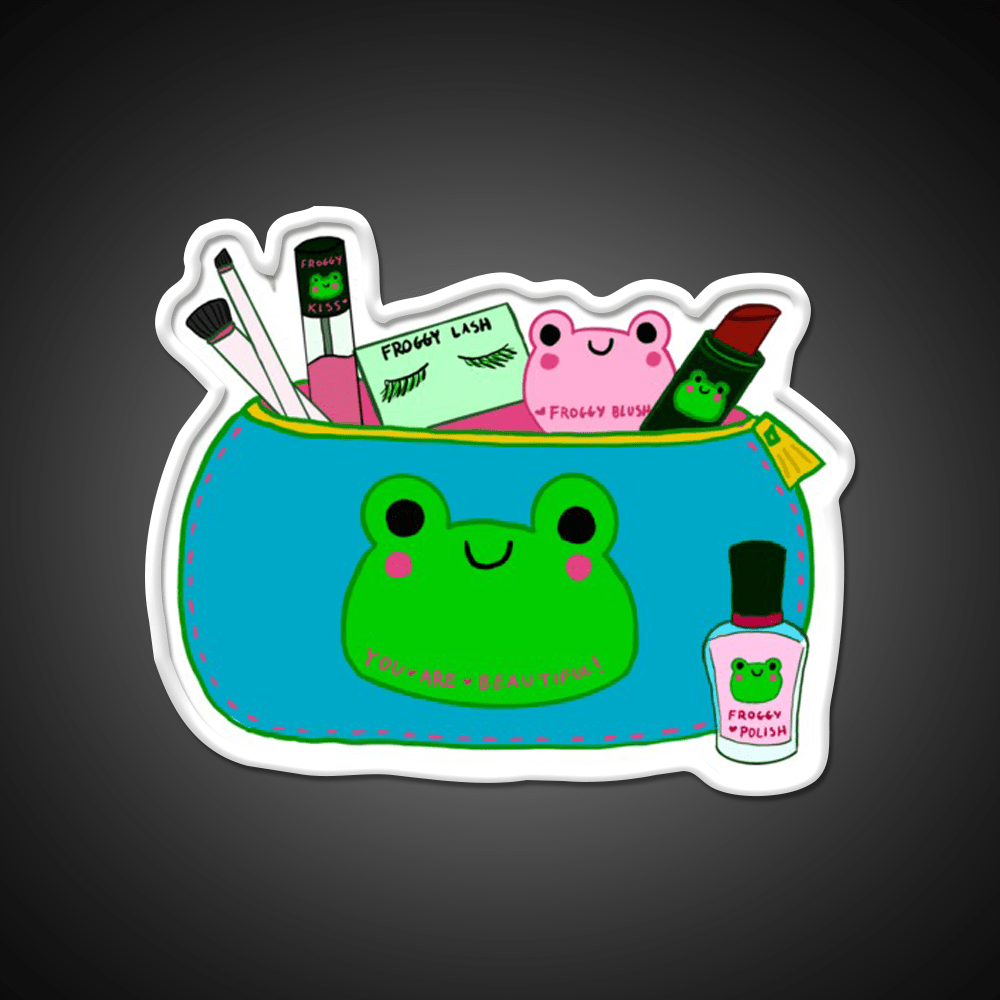 Froggy Makeup Nail Salon Led Neon Sign Rgb Color - Shineneon