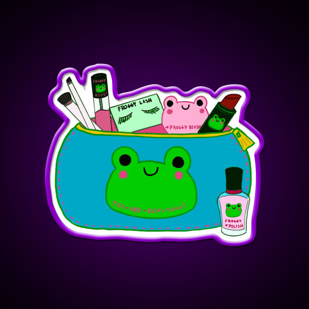 Froggy Makeup Nail Salon Led Neon Sign Rgb Color - Shineneon