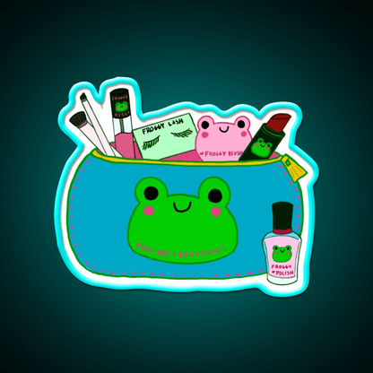 Froggy Makeup Nail Salon Led Neon Sign Rgb Color - Shineneon
