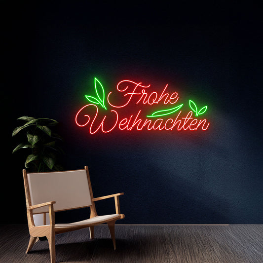 Frohe Weihnachten Neon Sign