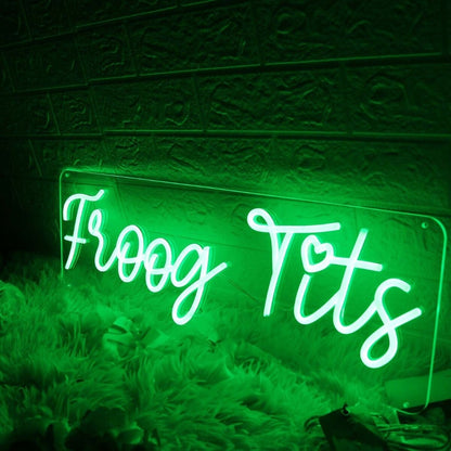 Froog Tits Green Led Neon Sign - Shineneon