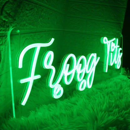 Froog Tits Green Led Neon Sign - Shineneon