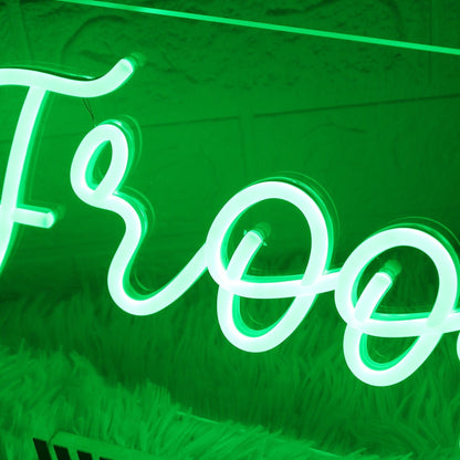 Froog Tits Green Led Neon Sign - Shineneon