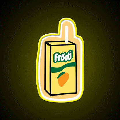 Frooti Juice Snack Food Led Neon Sign Rgb Color - Custom LED neon sign front view