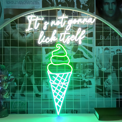 Frozen Delight Oasis Ice Cream Solves Everything Neon Sign | Shineneon