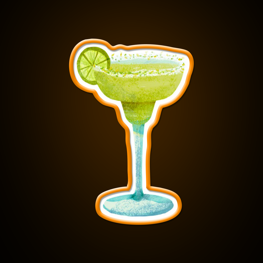 Frozen Margarita Cocktail Glass Cocktail Bar Decor Led Neon Sign Rgb Color - LED neon sign view 6