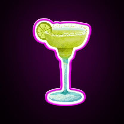 Frozen Margarita Cocktail Glass Cocktail Bar Decor Led Neon Sign Rgb Color - Shineneon