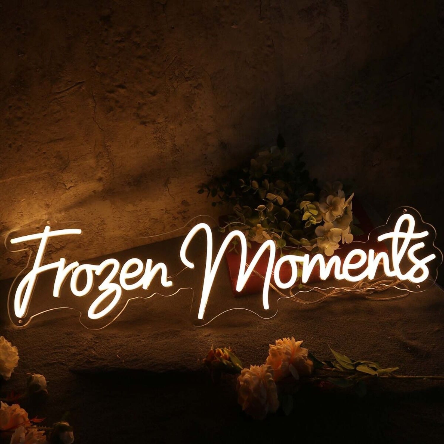 Frozen Moments Yellow Led Neon Sign | Shineneon