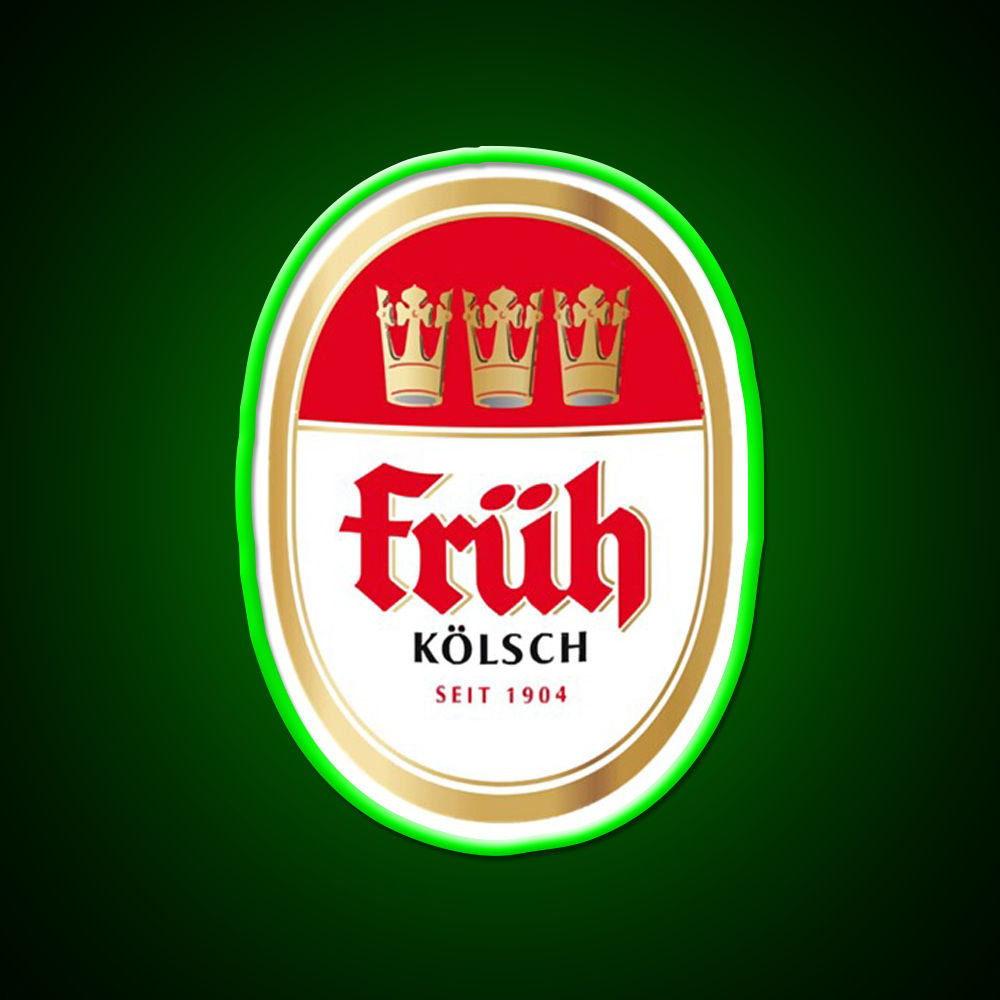 Fruh Kolsch Beer Logo Brewery Local Beer Bar Decor Led Neon Sign Rgb Color - LED neon sign view 8