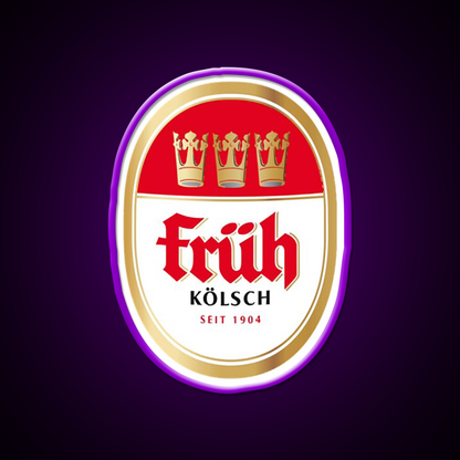 Fruh Kolsch Beer Logo Brewery Local Beer Bar Decor Led Neon Sign Rgb Color - LED neon sign view 9