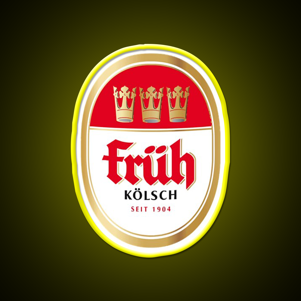 Fruh Kolsch Beer Logo Brewery Local Beer Bar Decor Led Neon Sign Rgb Color - LED neon sign view 7
