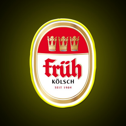 Fruh Kolsch Beer Logo Brewery Local Beer Bar Decor Led Neon Sign Rgb Color - LED neon sign view 7