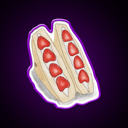 Fruit Sandwich Snack Food Led Neon Sign Rgb Color - Shineneon