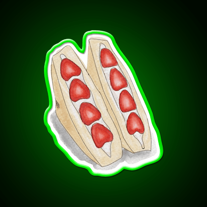 Fruit Sandwich Snack Food Led Neon Sign Rgb Color - Shineneon