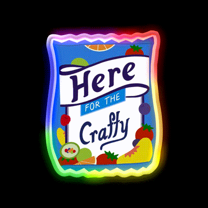 Fruit Snacks Snack Food Led Neon Sign Rgb Color - LED neon sign close-up detail