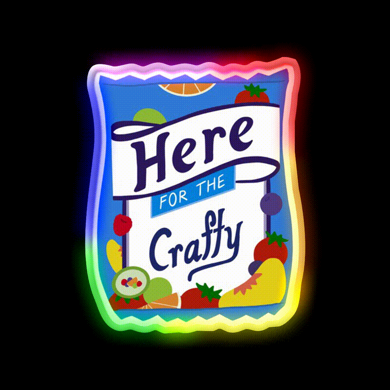 Fruit Snacks Snack Food Led Neon Sign Rgb Color - LED neon sign close-up detail
