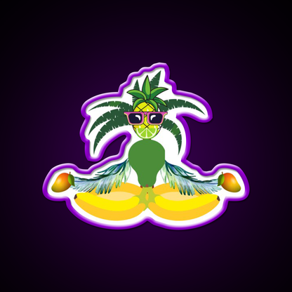 Fruity Meditation Yoga Led Neon Sign For Wellness Space Rgb Color