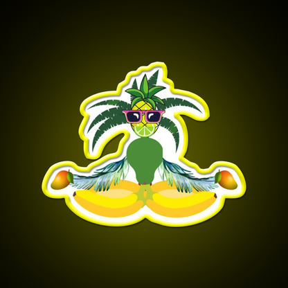 Fruity Meditation Yoga Led Neon Sign For Wellness Space Rgb Color