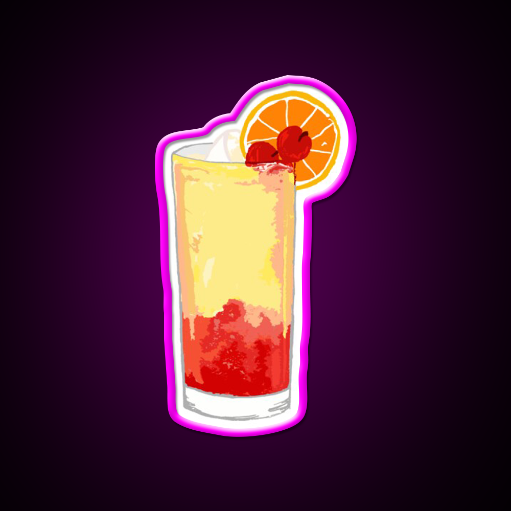 Fruity Tequila Sunrise Party Drink Tequila Led Neon Sign Rgb Color