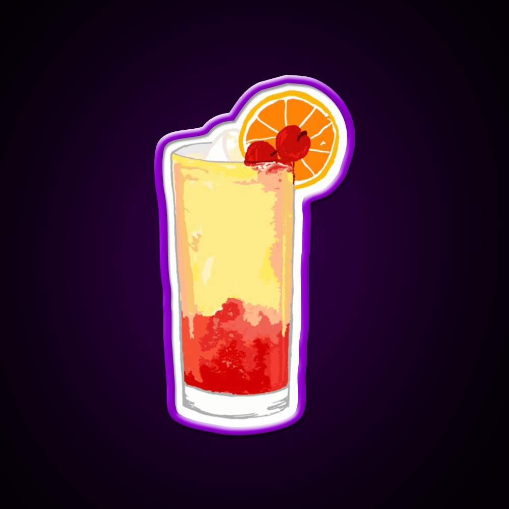 Fruity Tequila Sunrise Party Drink Tequila Led Neon Sign Rgb Color - Shineneon