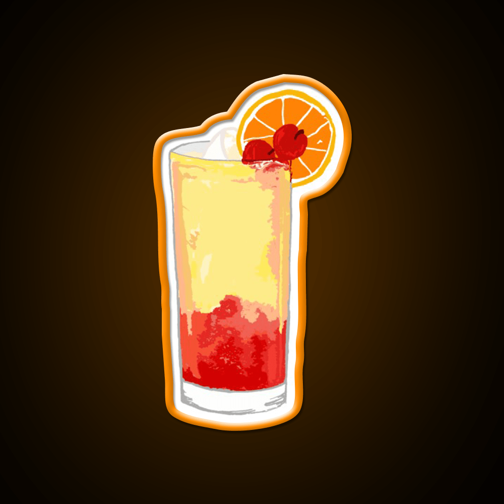 Fruity Tequila Sunrise Party Drink Tequila Led Neon Sign Rgb Color - Shineneon
