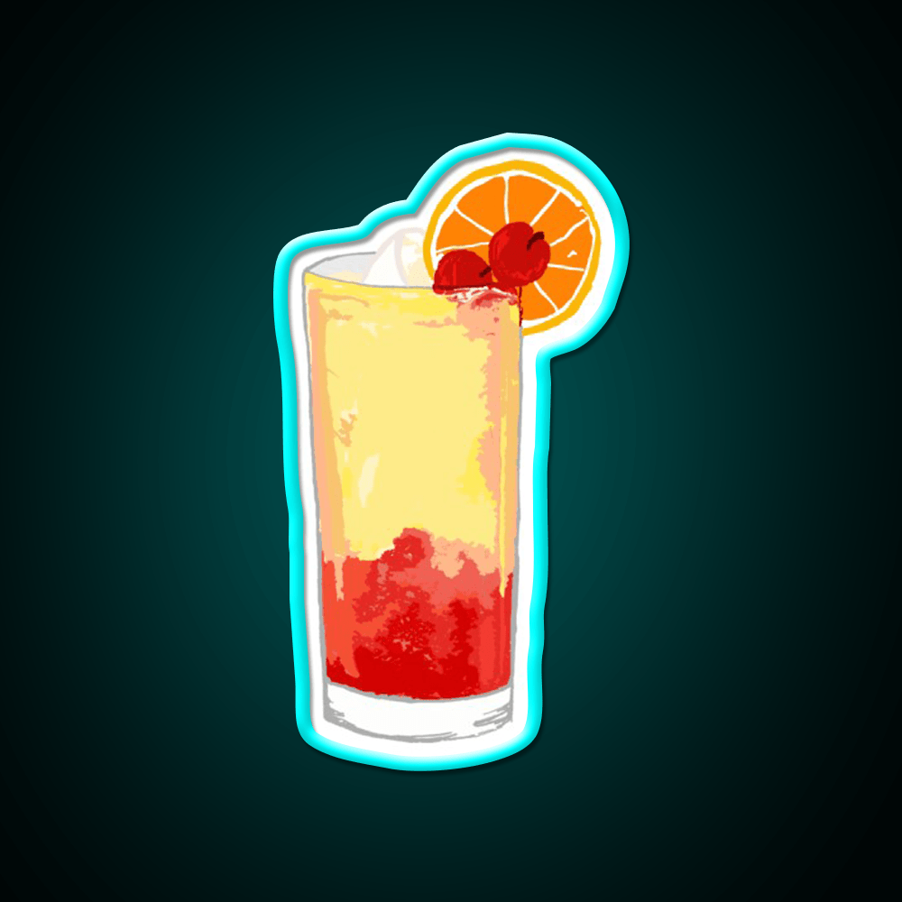 Fruity Tequila Sunrise Party Drink Tequila Led Neon Sign Rgb Color - Shineneon