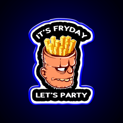 Fryday Party Fast Food Led Neon Sign For Burger Place Rgb Color - Shineneon