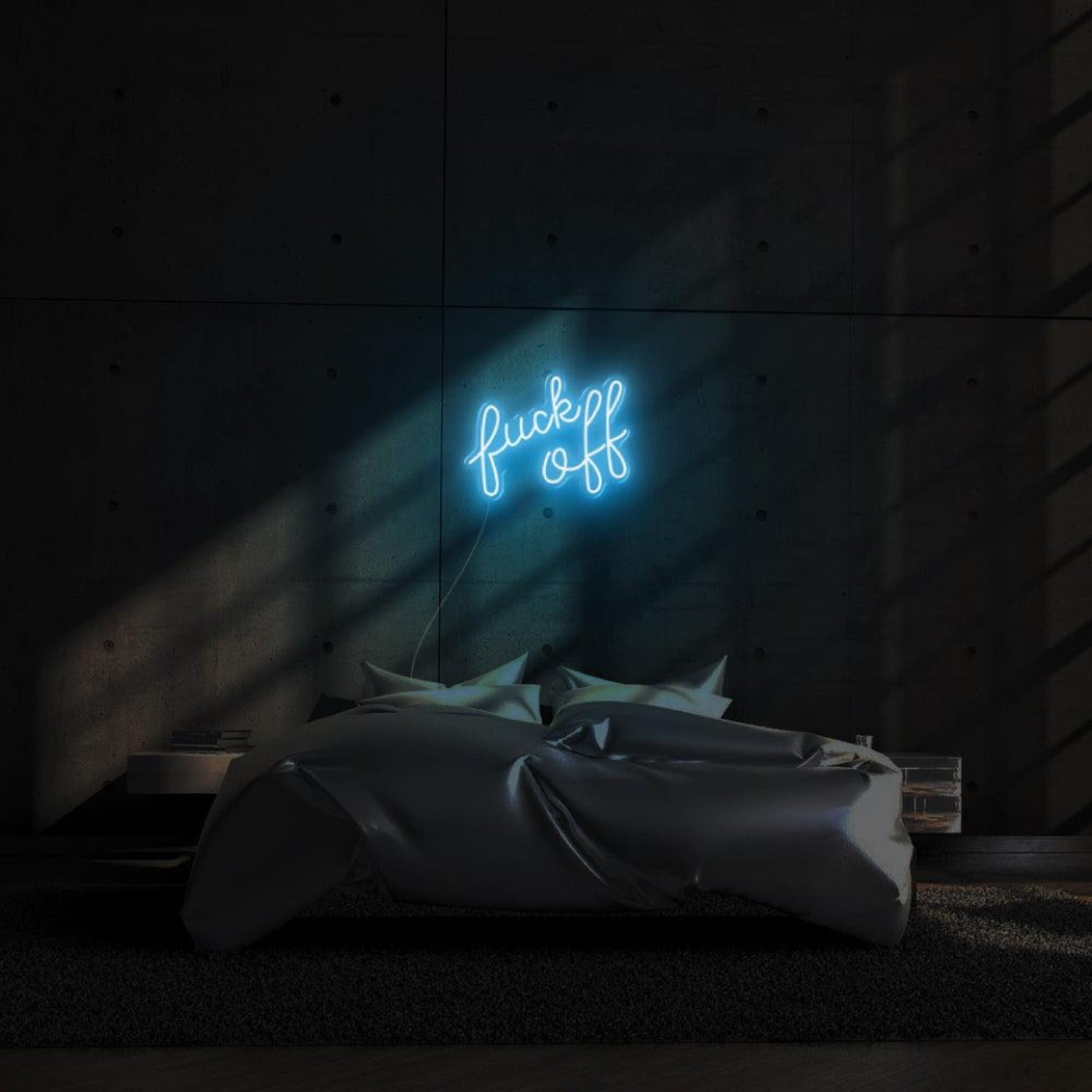 Fuck Off Vivid Pink Text-Based Led Neon Sign For Bold Bedroom Decor | Shineneon