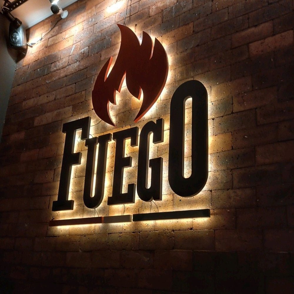 Fuego 3D Backlit Channel Letters Led Light Sign - Shineneon