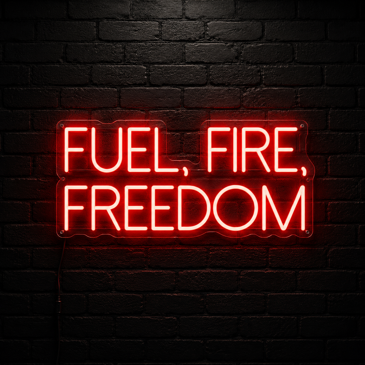 Fuel Fire And Freedom Wall Decor LED Neon Sign - 02 High-Converting Product Image