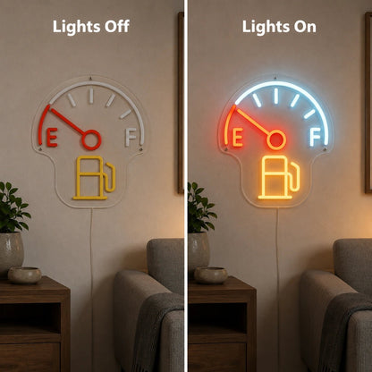 Fuel Gauge Gas Pump LED Neon Sign - Shineneon