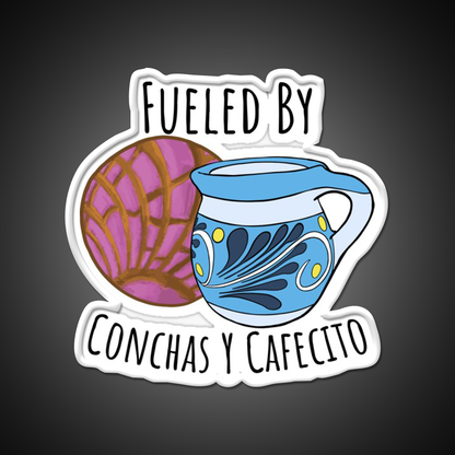 Fueled By Conchas Y Cafecito Man Cave Bar Led Neon Sign Rgb Color