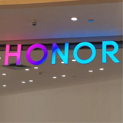 Full Color Honor 3D Frontlit And Backlit Channel Letter Led Light Sign - Shineneon
