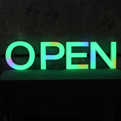 Full Color Open 3D Front And Back Lit Letters Metal Led Sign - Shineneon