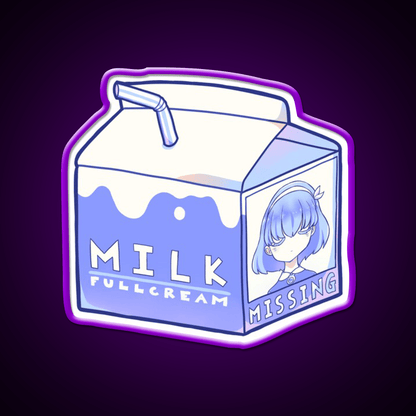 Full Cream Milk Snack Food Led Neon Sign Rgb Color - Shineneon