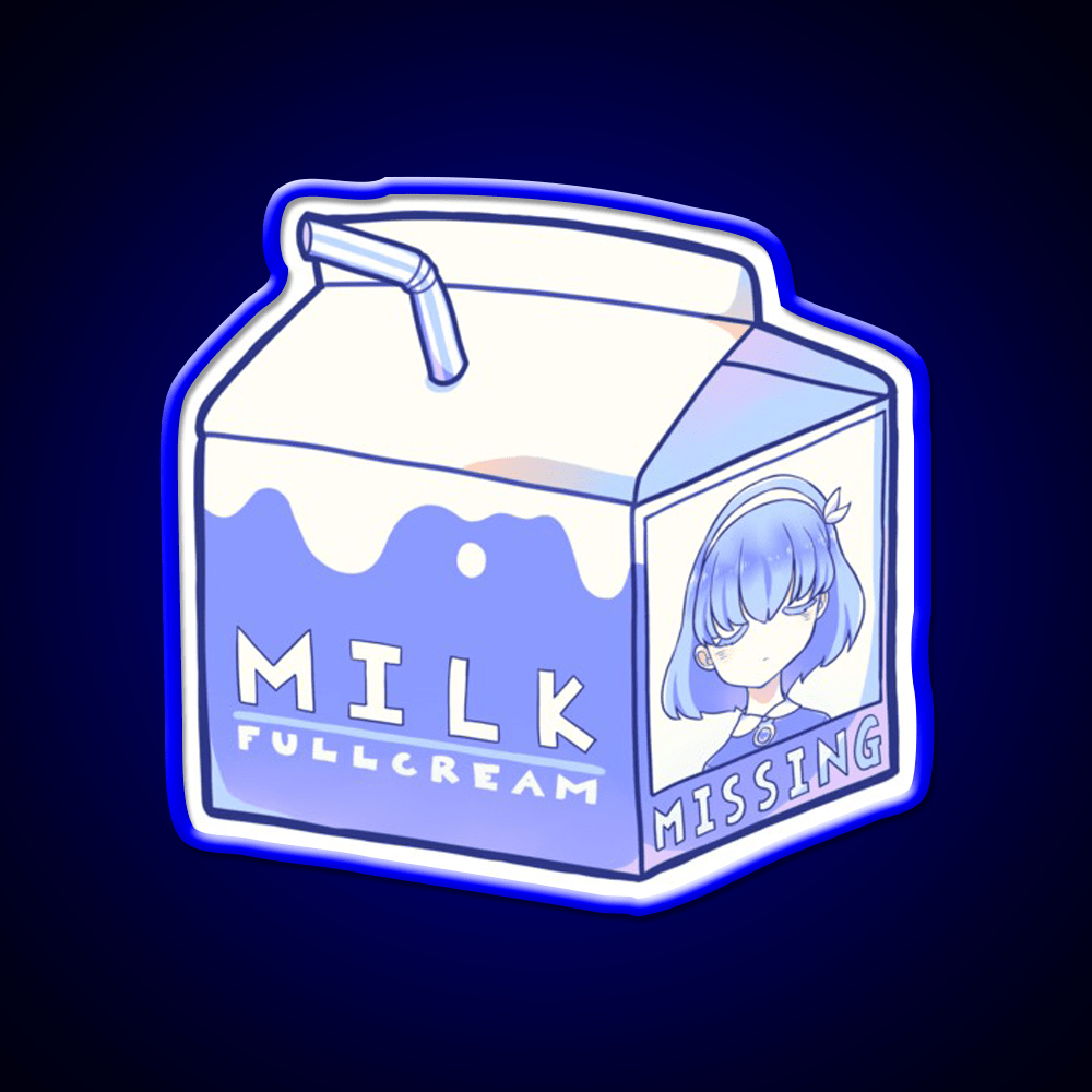Full Cream Milk Snack Food Led Neon Sign Rgb Color - Shineneon