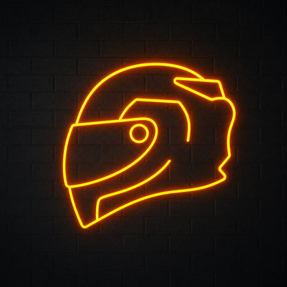 Full Face Racing Helmet Vintage LED Neon Sign main product image
