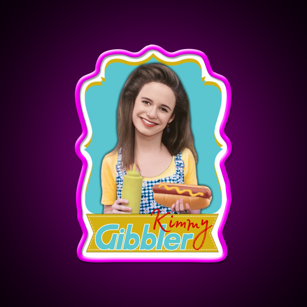 Full House  Kimmy Gibbler Barber Shop Haircut Led Neon Sign - LED neon sign close-up detail