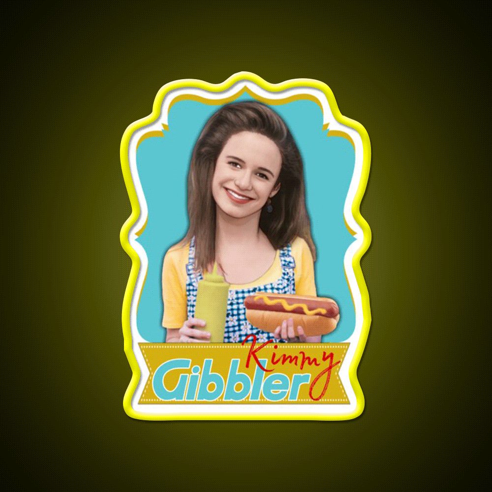 Full House  Kimmy Gibbler Barber Shop Haircut Led Neon Sign - Custom LED neon sign front view