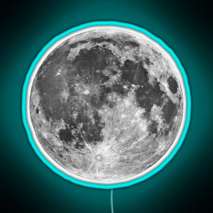 Full Moon Sticker Rgb Neon Sign - Shineneon