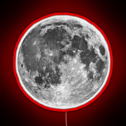Full Moon Sticker Rgb Neon Sign - Shineneon