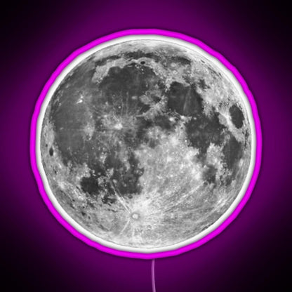 Full Moon Sticker Rgb Neon Sign - Shineneon