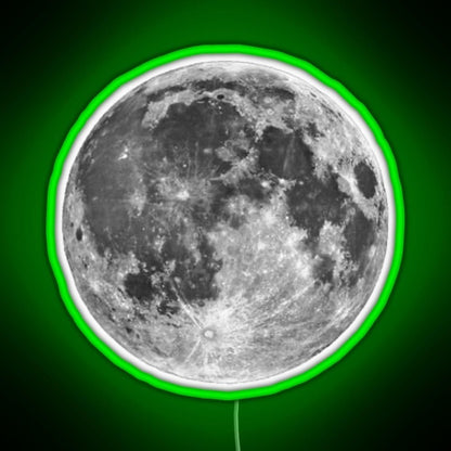 Full Moon Sticker Rgb Neon Sign - Shineneon