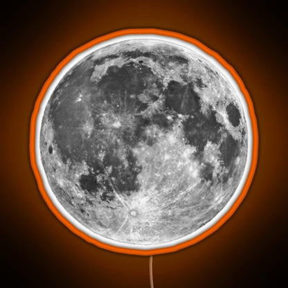 Full Moon Sticker Rgb Neon Sign - Shineneon