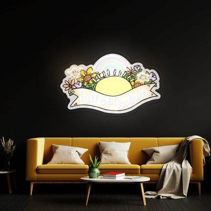 Full Of Goodness Personalized Light Up Signs - Shineneon