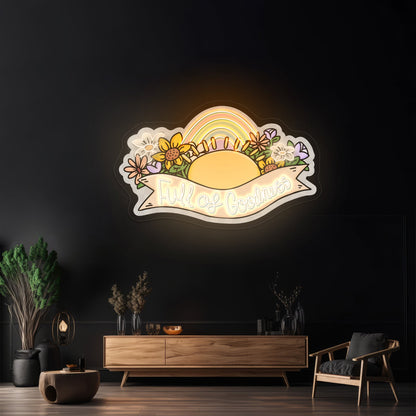 Full Of Goodness Personalized Light Up Signs - Shineneon