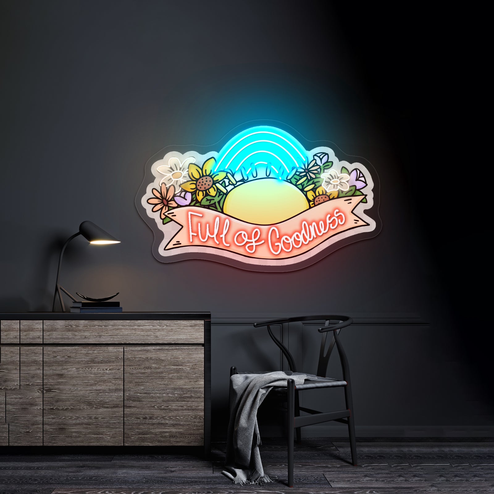 Fun Cavachon Dog Bright Colorful Pop Artwork Neon Led Signs